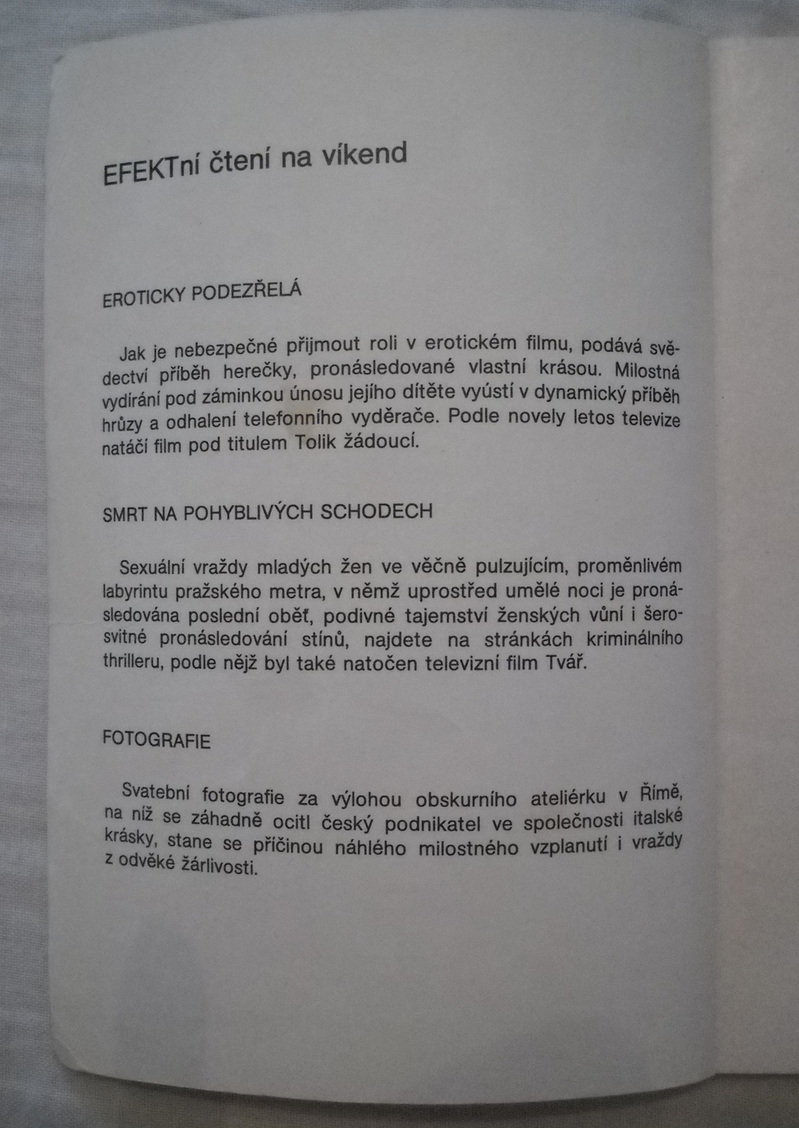 Karel Princ - Eroticky podezřelá - Efekt 1990