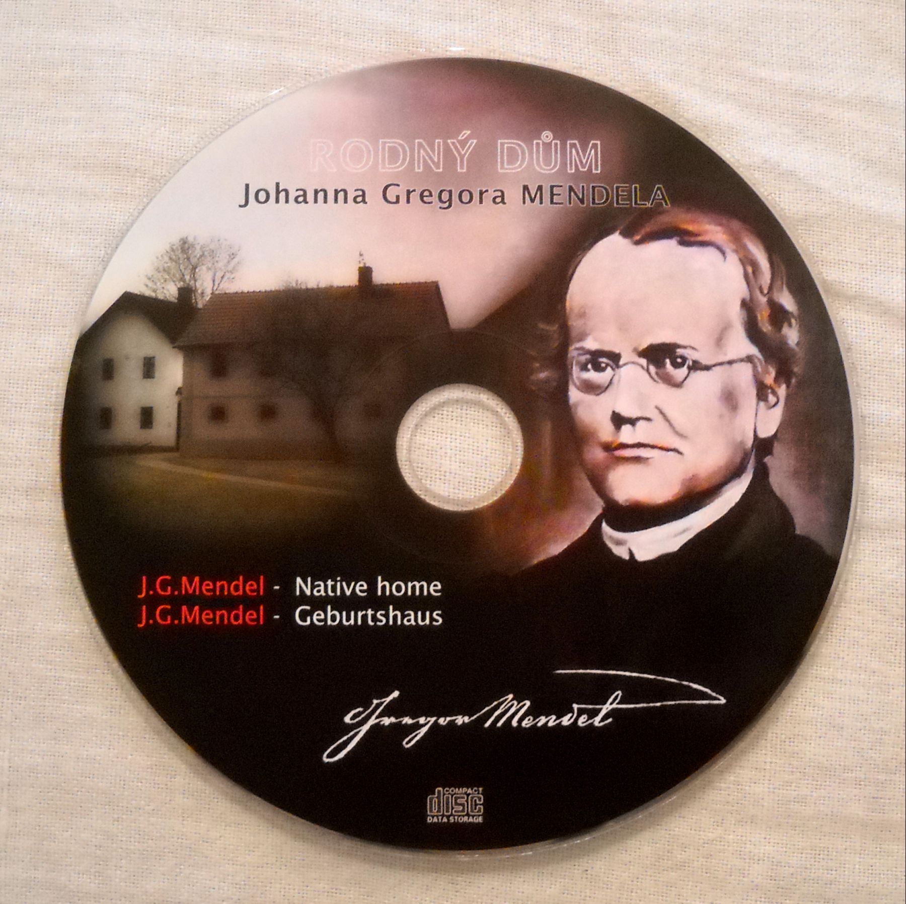 CD J.G. Mendel - rodný dům Vrážné Hynčice