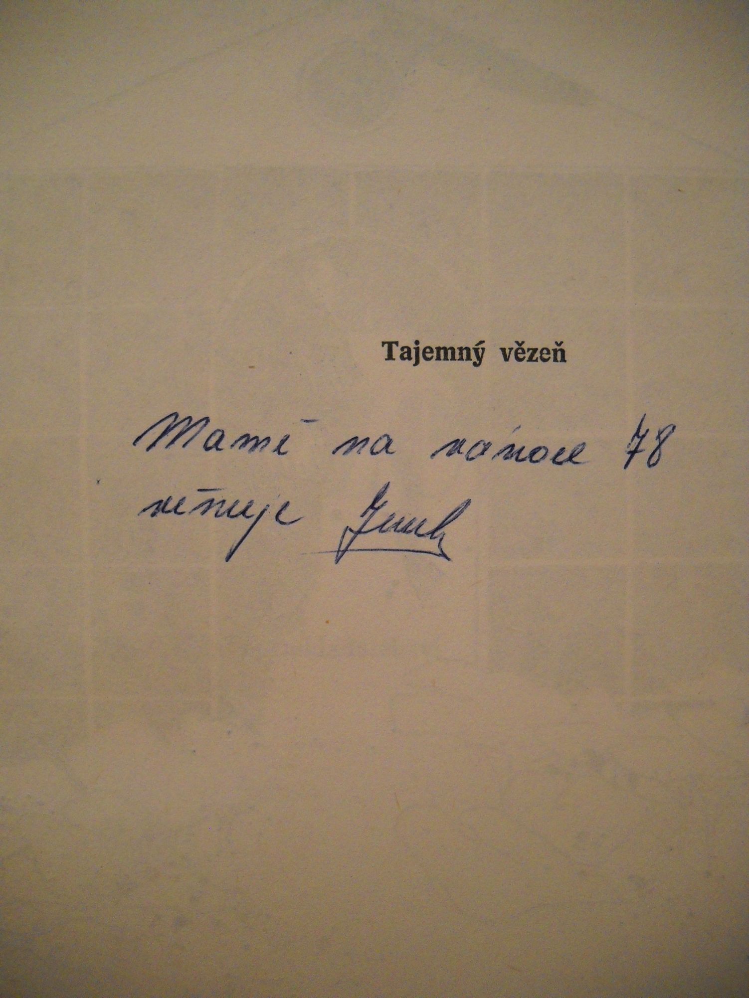 Olga Foršová - Tajemný vězeň - 1977