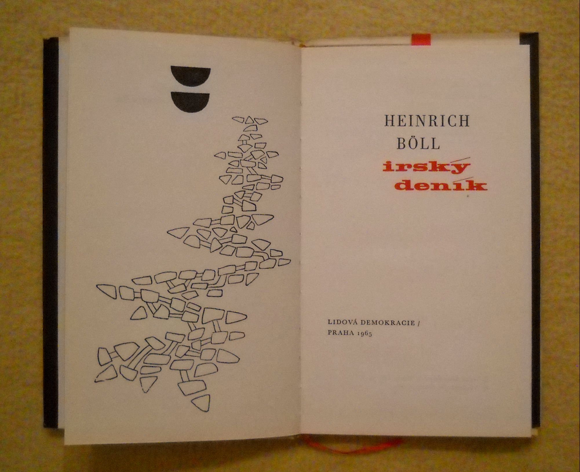 Heinrich Bőll - Irský deník - 1965 obálka Fuka