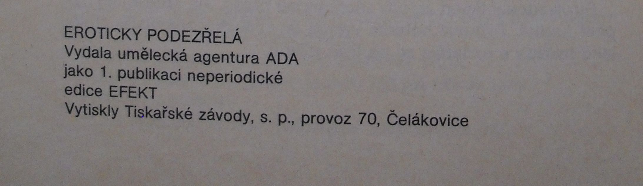 Karel Princ - Eroticky podezřelá - Efekt 1990
