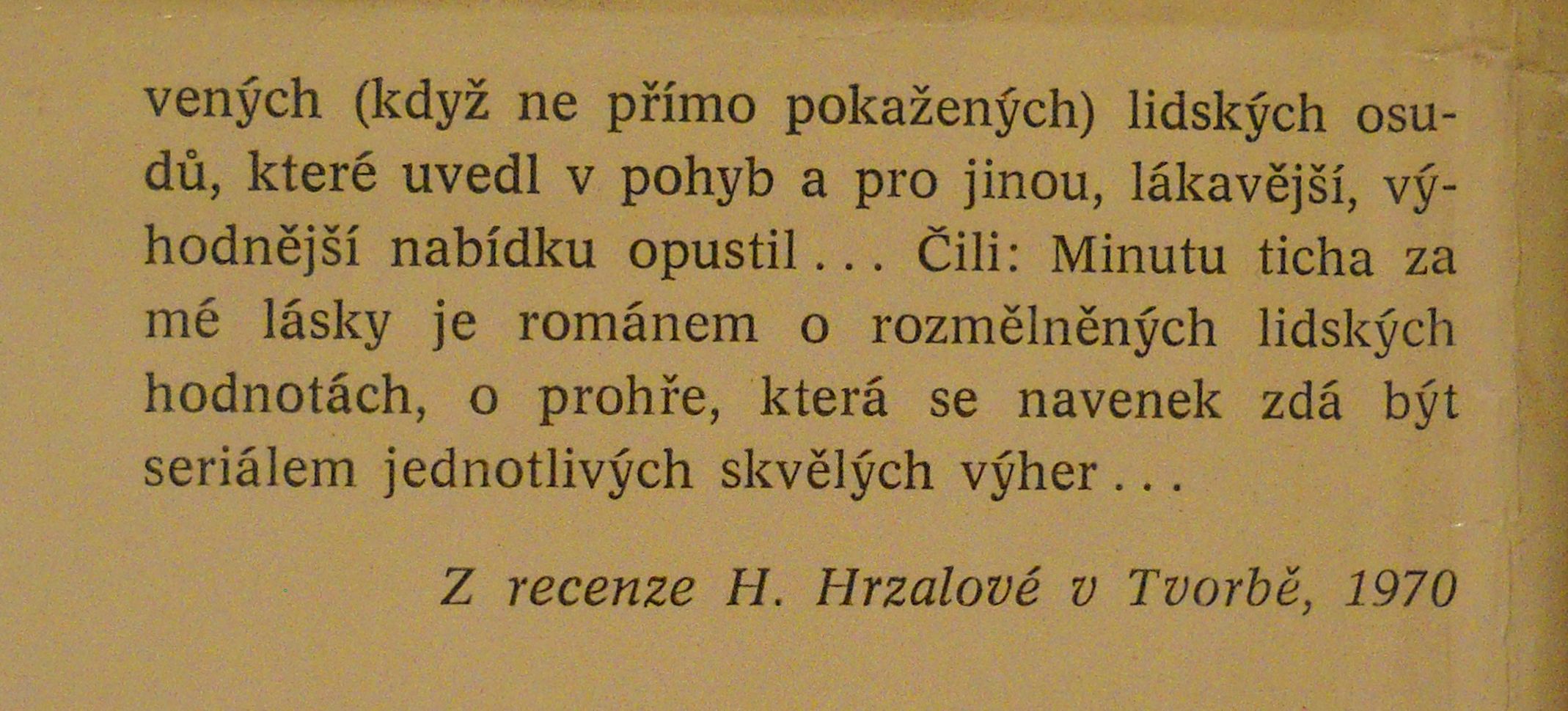 Zdeněk Pluhař - Minutu ticha za mé lásky - Praha 1973