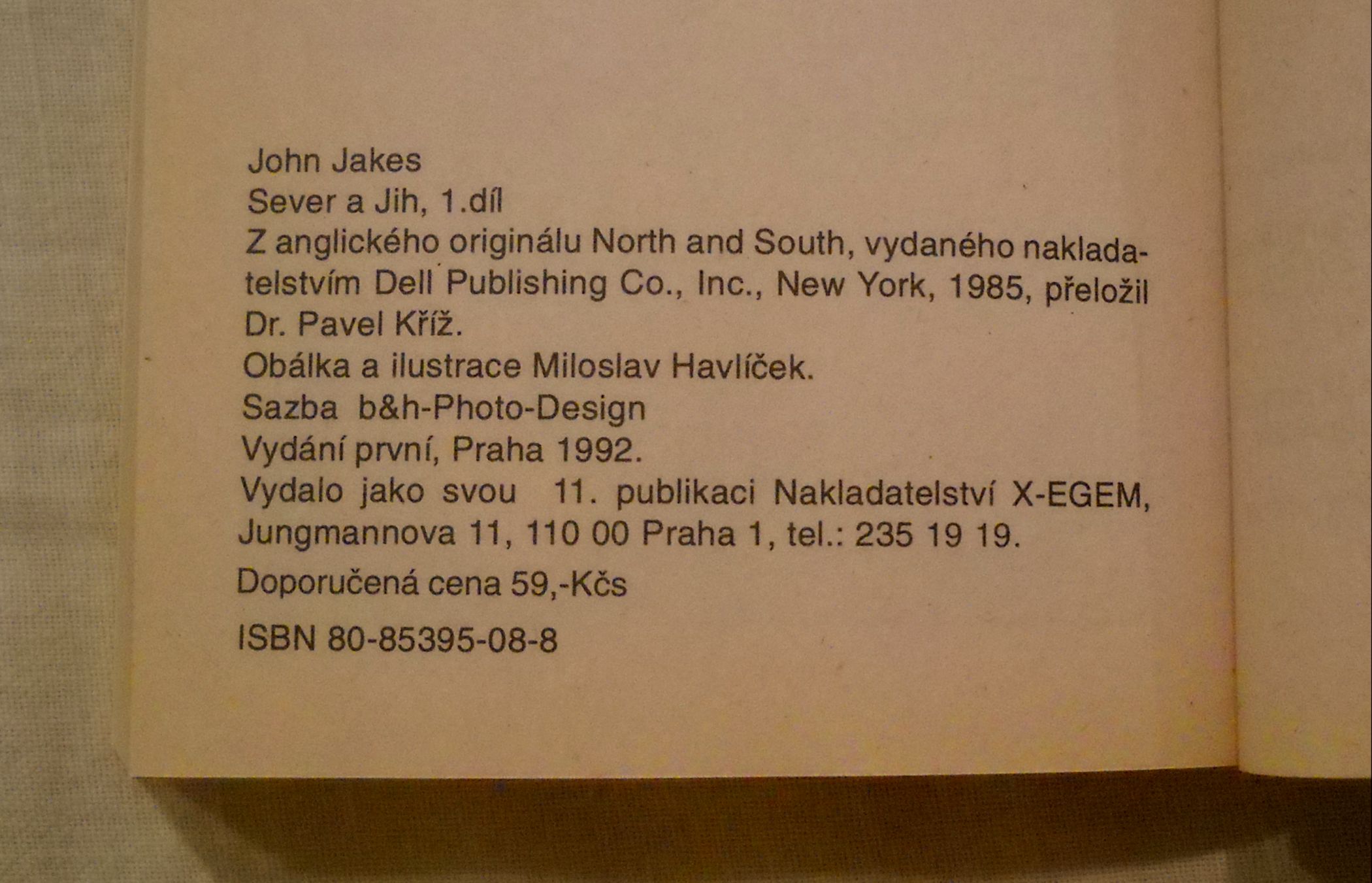 John Jakes - Sever a jih 1. díl - 1992