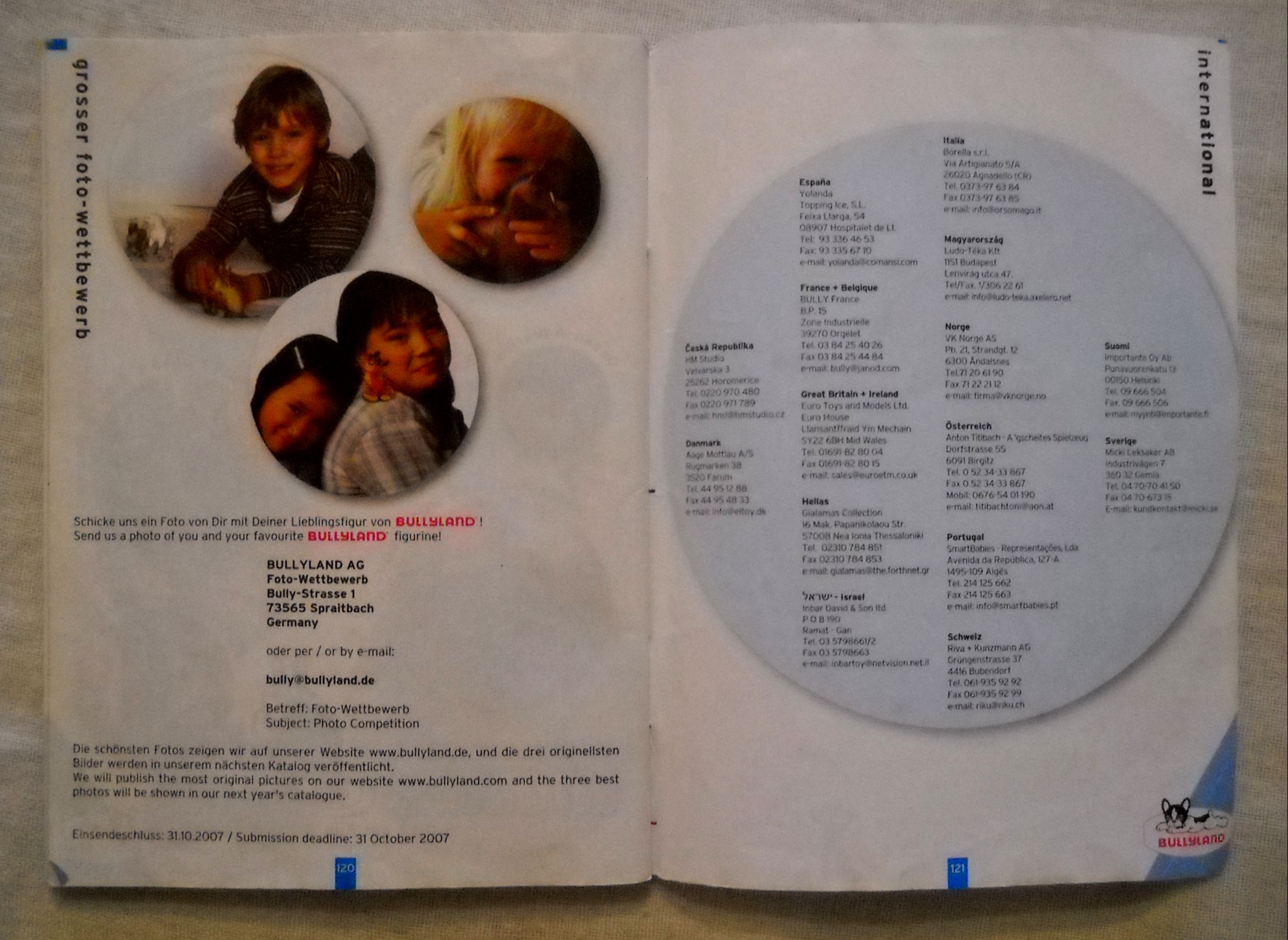 Bullyland katalog hraček pro rok 2007