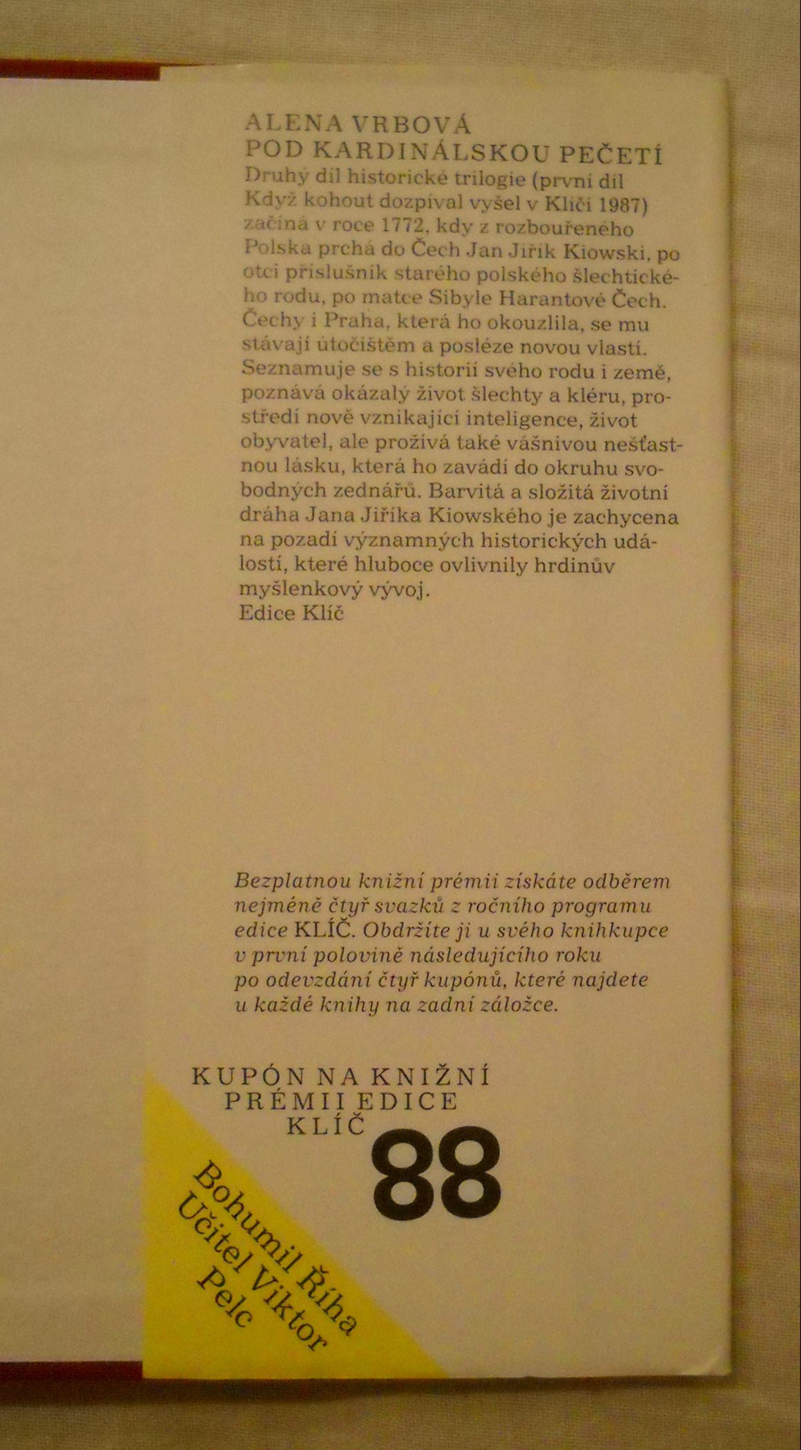 Bohumil Říha - Učitel Viktor Pelc - Praha 1988