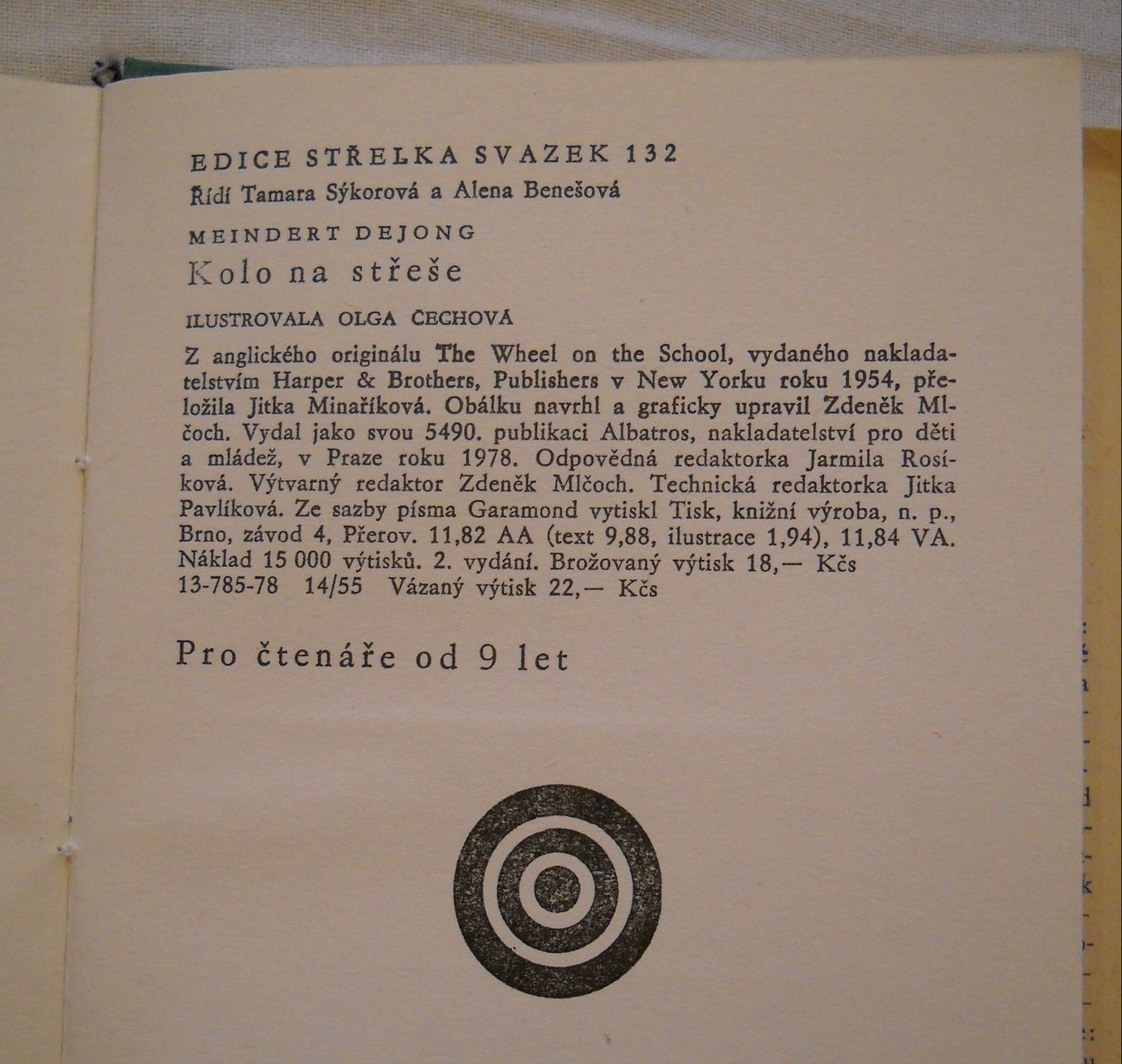Meindert DeJong - Kolo na střeše - Albatros 1978