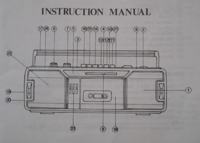 Univerzální návod k obsluze Stereo Radio Cassette Recorder - 1991