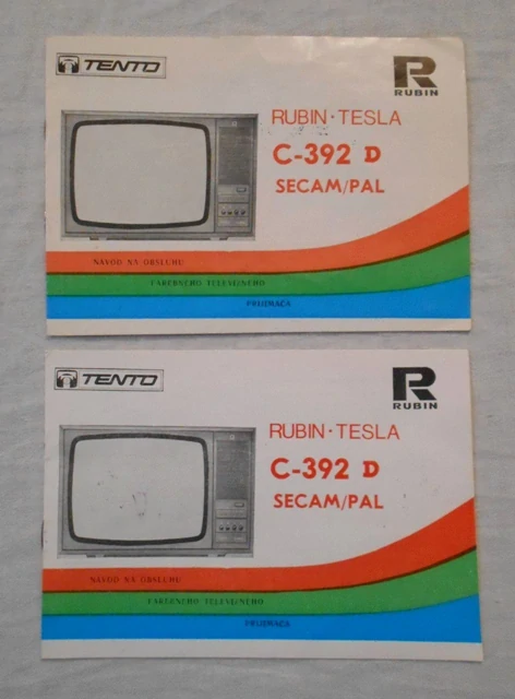 Návod k obsluze a technické podklady televizor Rubin Tesla - 1988