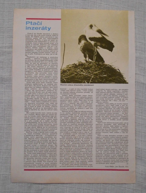 abc - Obrazová škola abc Ptačí inzeráty - 1985