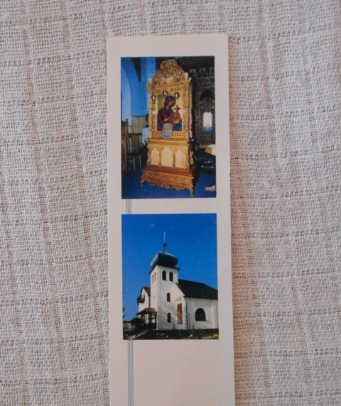 Propagační papírová záložka Pravoslavný Monastýr Vilémov