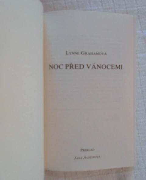 Lynne Grahamová - Noc před Vánocemi - Harlequin Sladký život - 2022