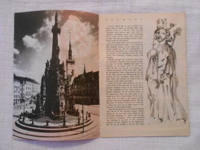 Turistická brožura Olomouc - 1964 - v angličtině