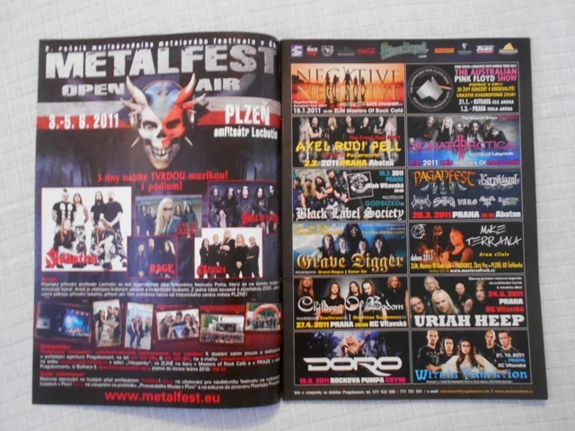 Rockový magazín Spark rok 2011 číslo 1 - SE STŘEDOVÝM PLAKÁTEM