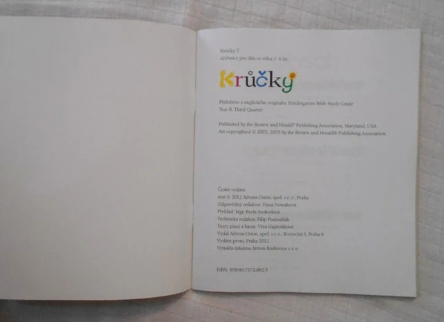 Krůčky 7 Učebnice pro děti ve věku 3-6 let - 2012