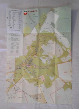 Mapa Pozořice - Plán obce Pozořice - 2005
