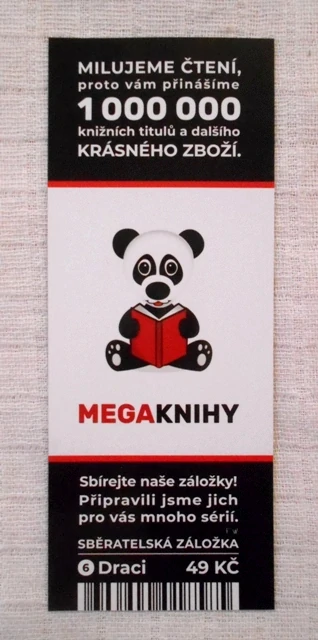 Sběratelská záložka Megaknihy č. 6 Draci