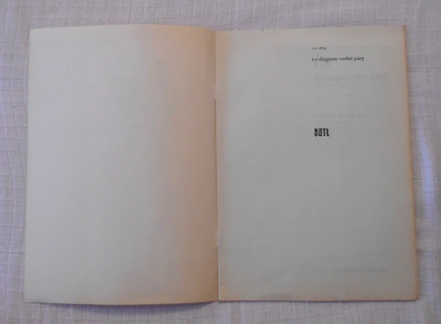 Jan Jůza - i-s diagram vodní páry - SNTL 1976