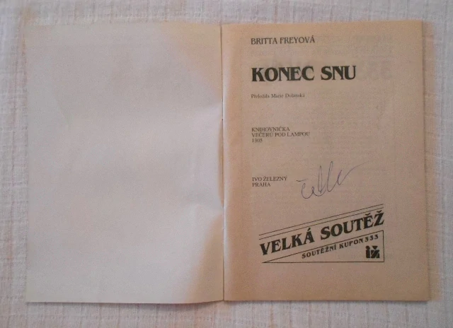 Britta Freyová - Konec snu - IŽ 1994