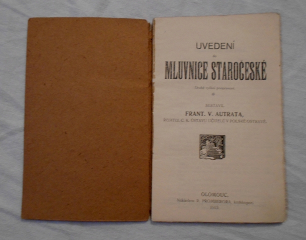 František Václav Autrata - Uvedení do mluvnice staročeské - 1913