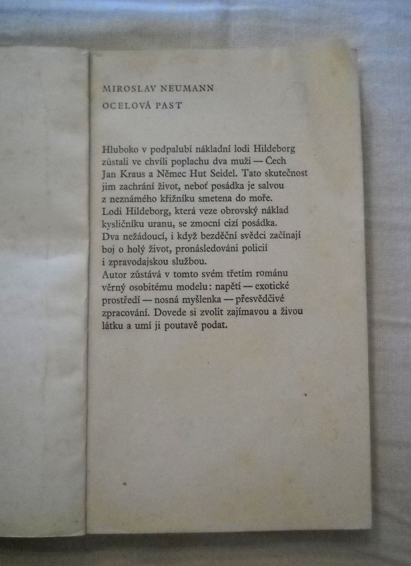 Miroslav Neumann - Ocelová past - Omnia 1982