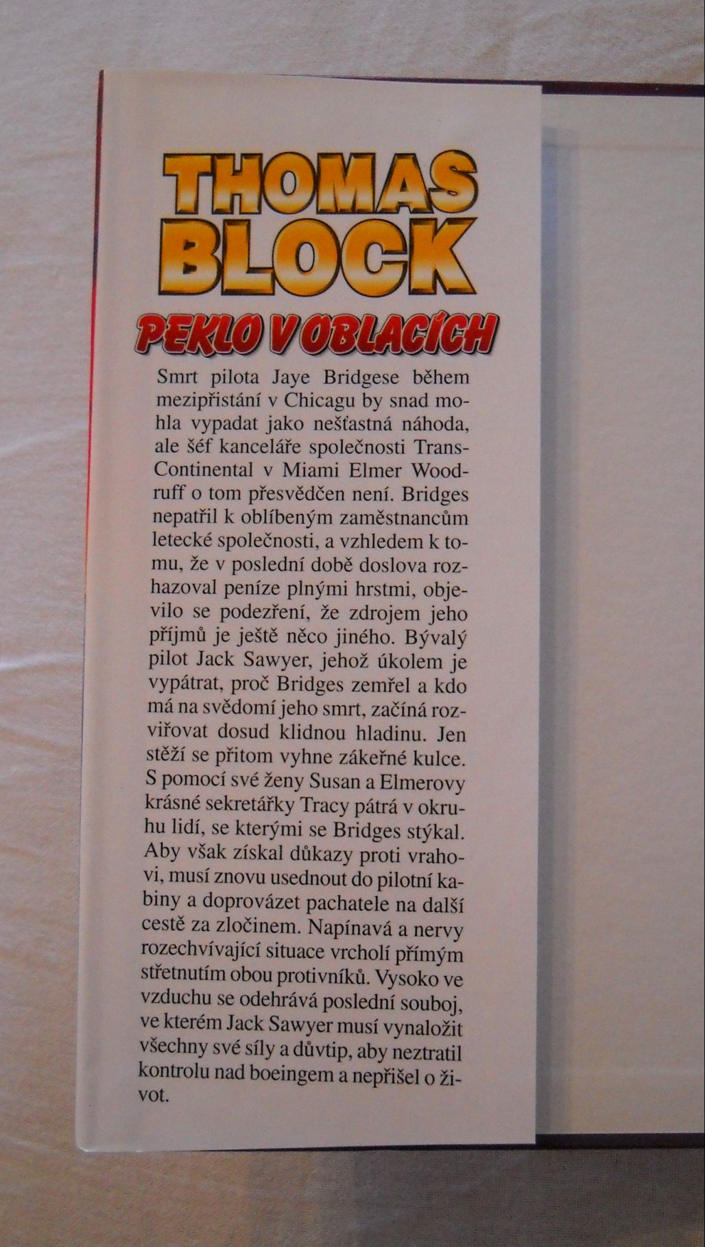 Thomas Block - Peklo v oblacích - Ostrava 1996