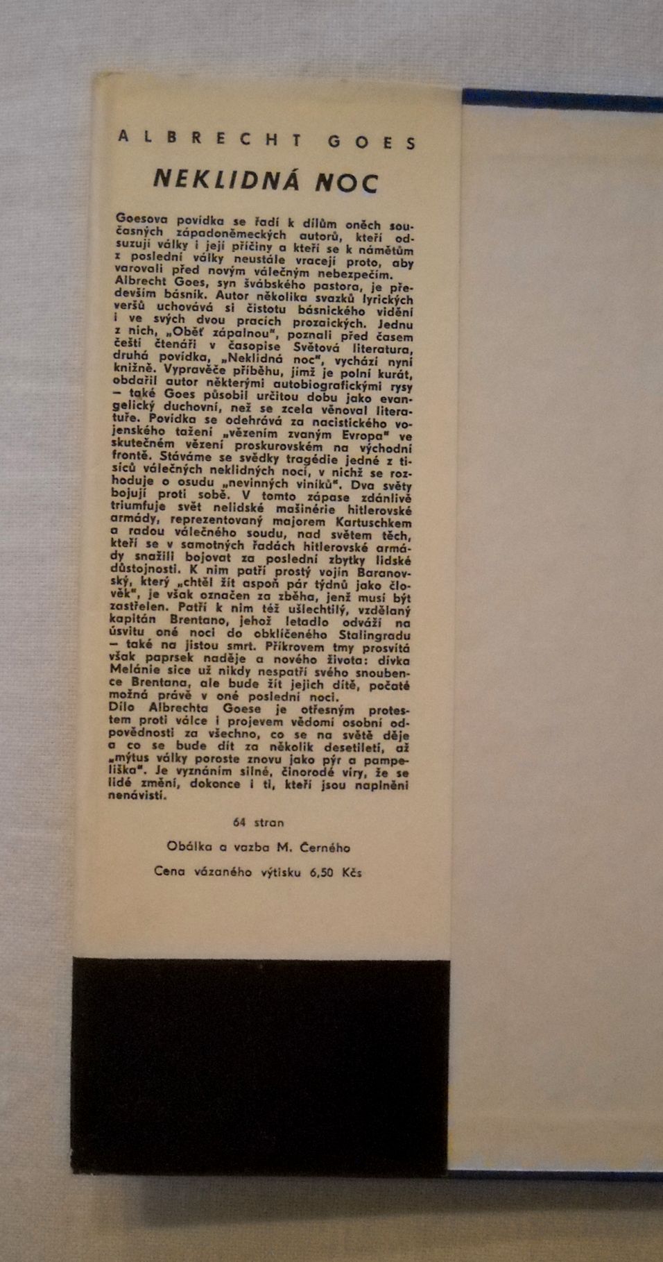 Albrecht Goes - Neklidná noc - 1963