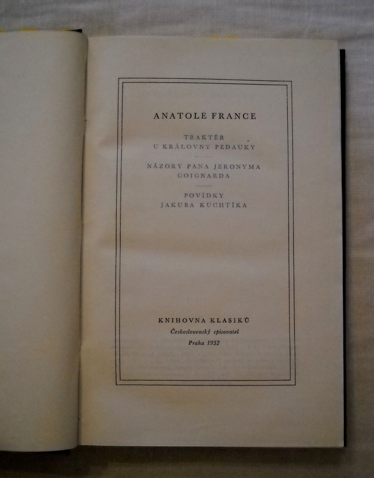 Anatol France - Traktér U královny Pedauky - 1952