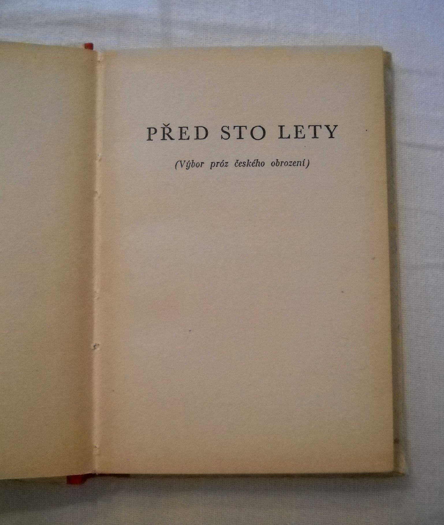 Před sto lety - výbor próz českého obrození - 1948