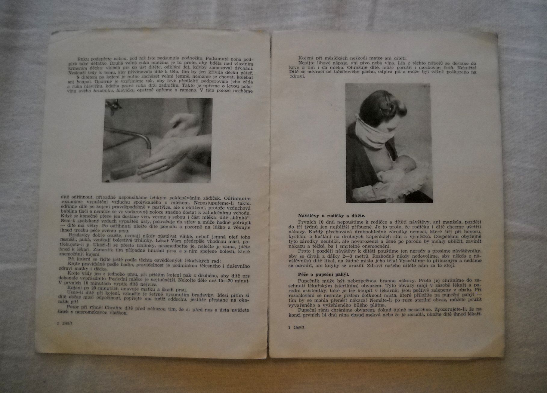 Zdravotnická brožura Do prvních dnů nového života - 1951