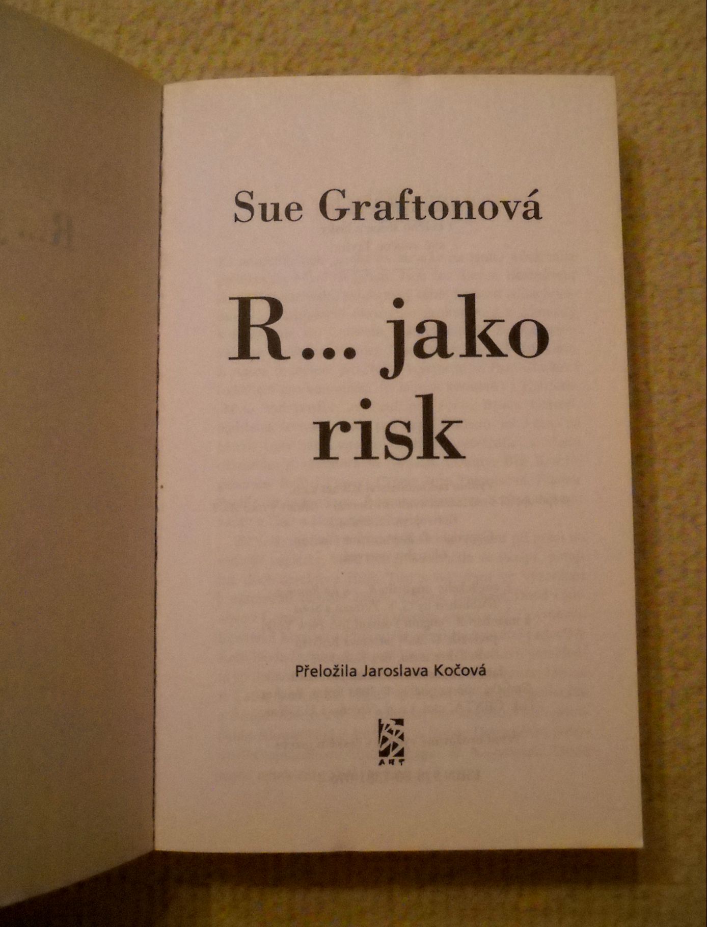 Sue Graftonová - R... jako risk - BB art 2007