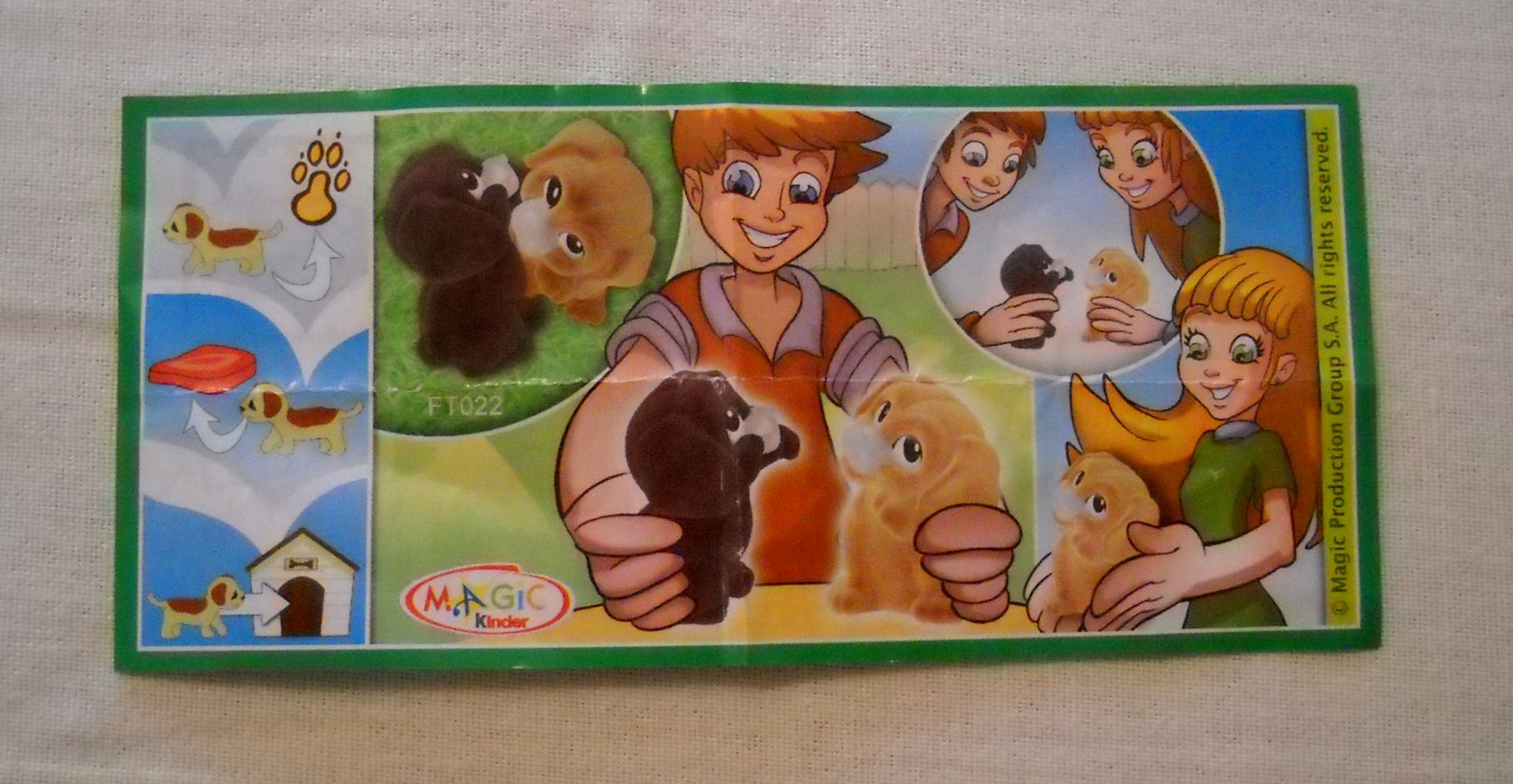 Průvodní lístek Kinder Surprise Natoons - originál