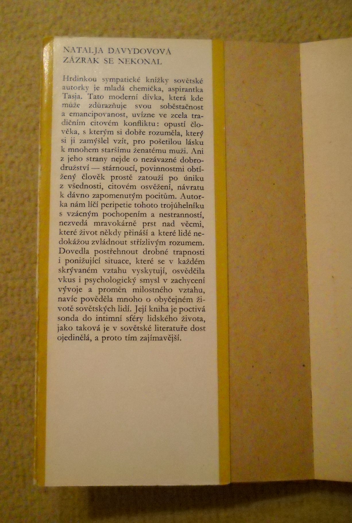 Natalja Davydovová - Zázrak se nekonal - 1971
