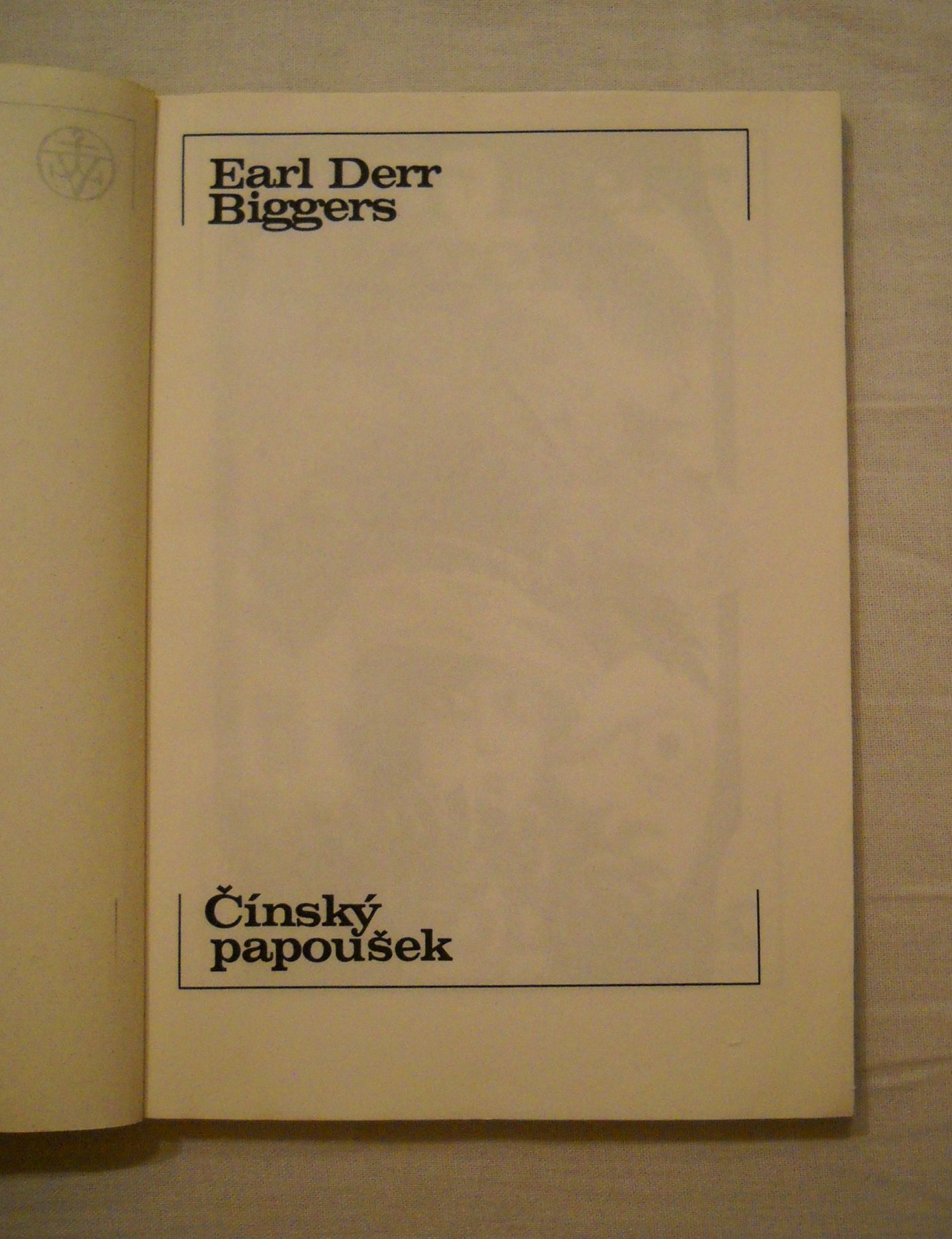 Earl Derr Biggers - Čínský papoušek - Vyšehrad 1987