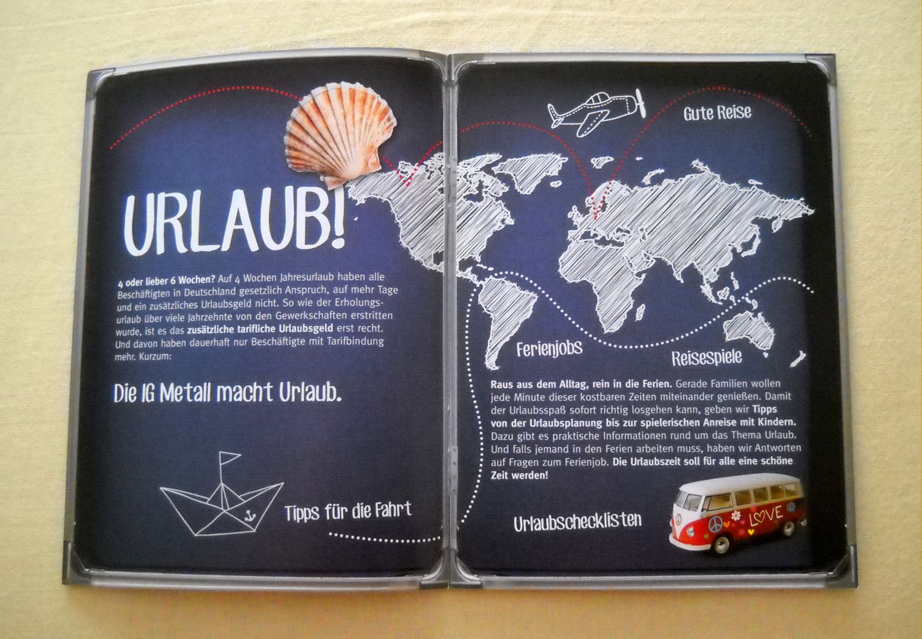 Reklamní brožura Urlaub - IG Metal - 2014