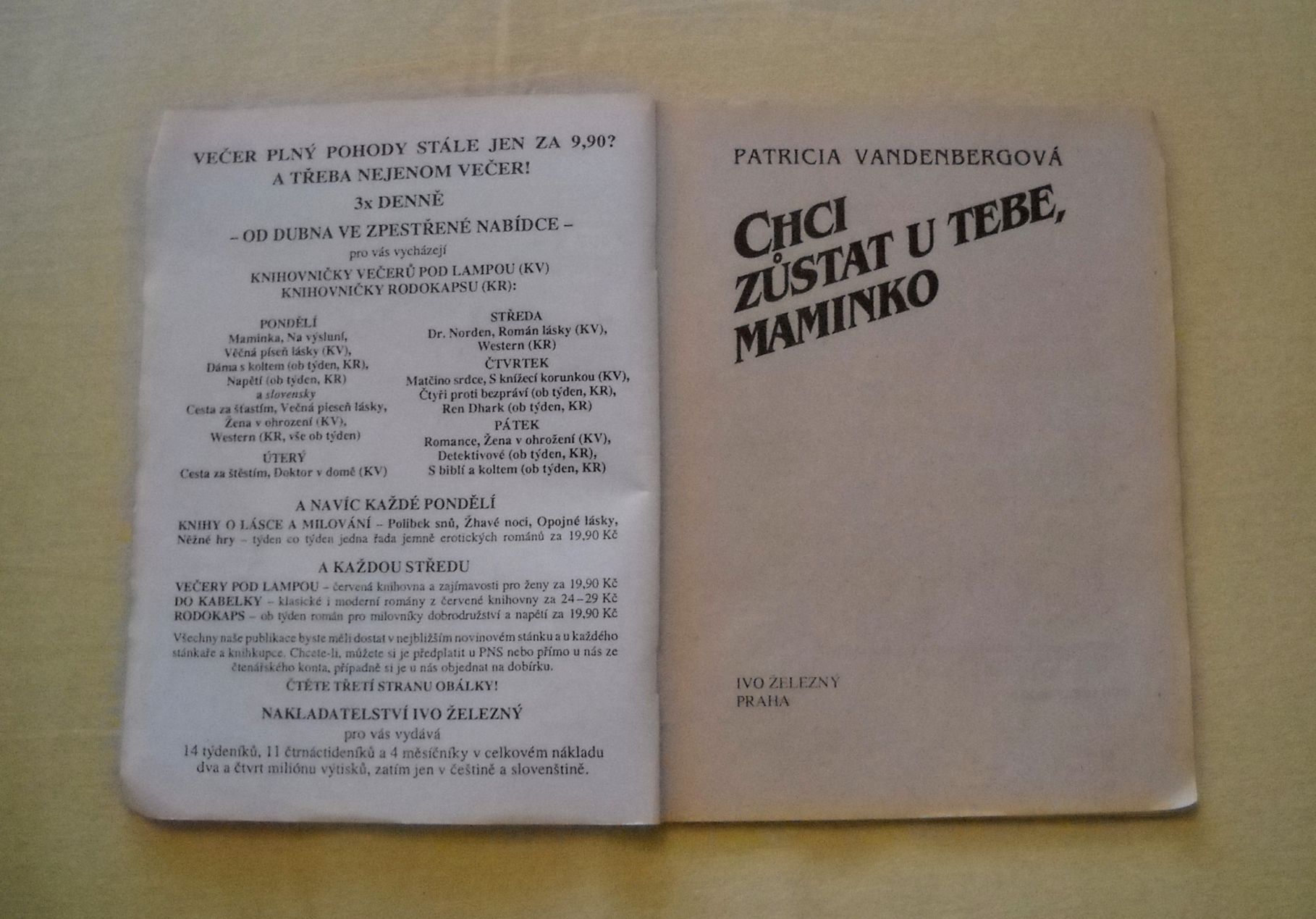 Patricia Vandenbergová - Chci zůstat u Tebe, maminko - IŽ 1993