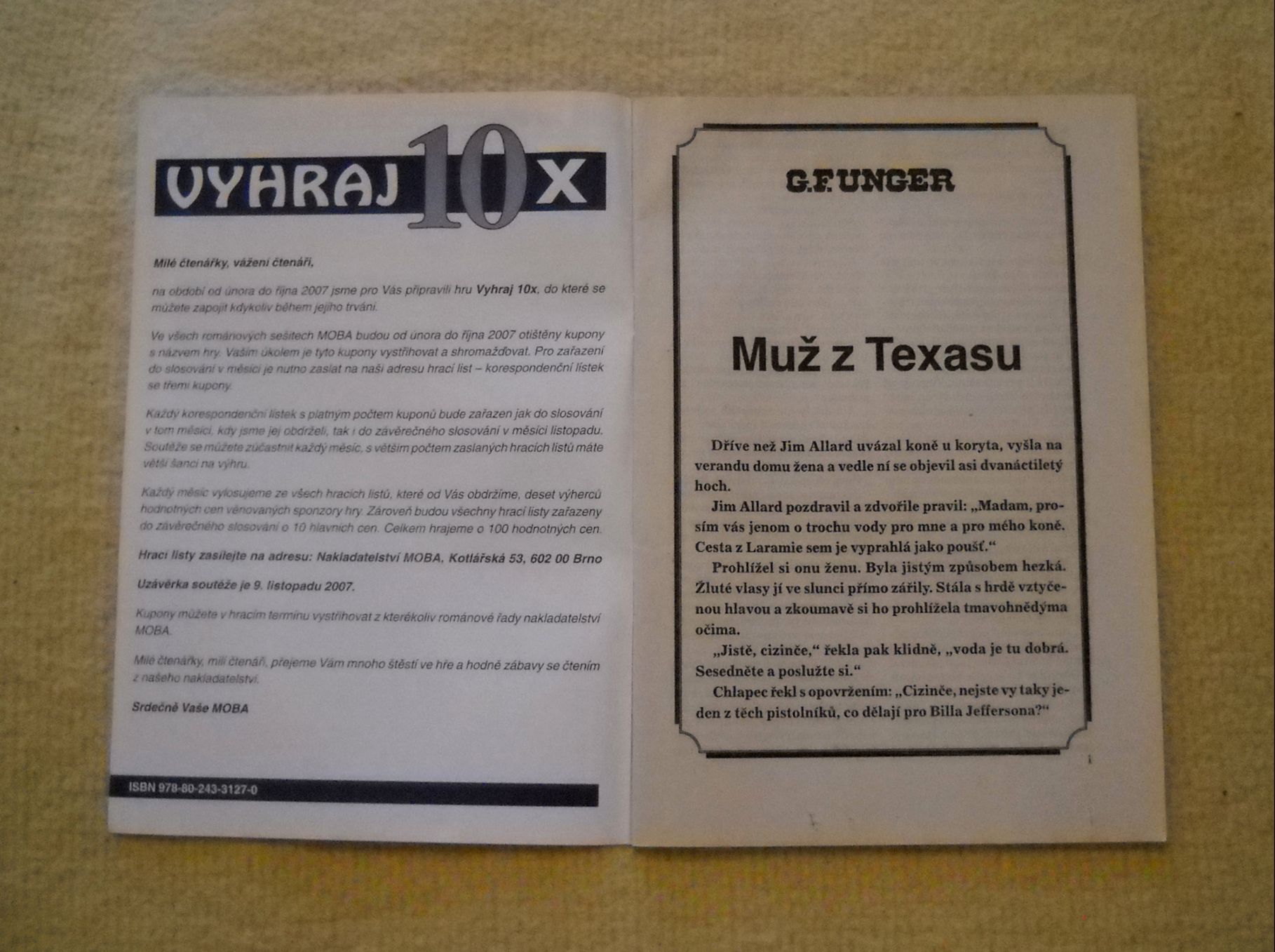Gert F. Unger - Muž z Texasu - Bastei MoBa 2007