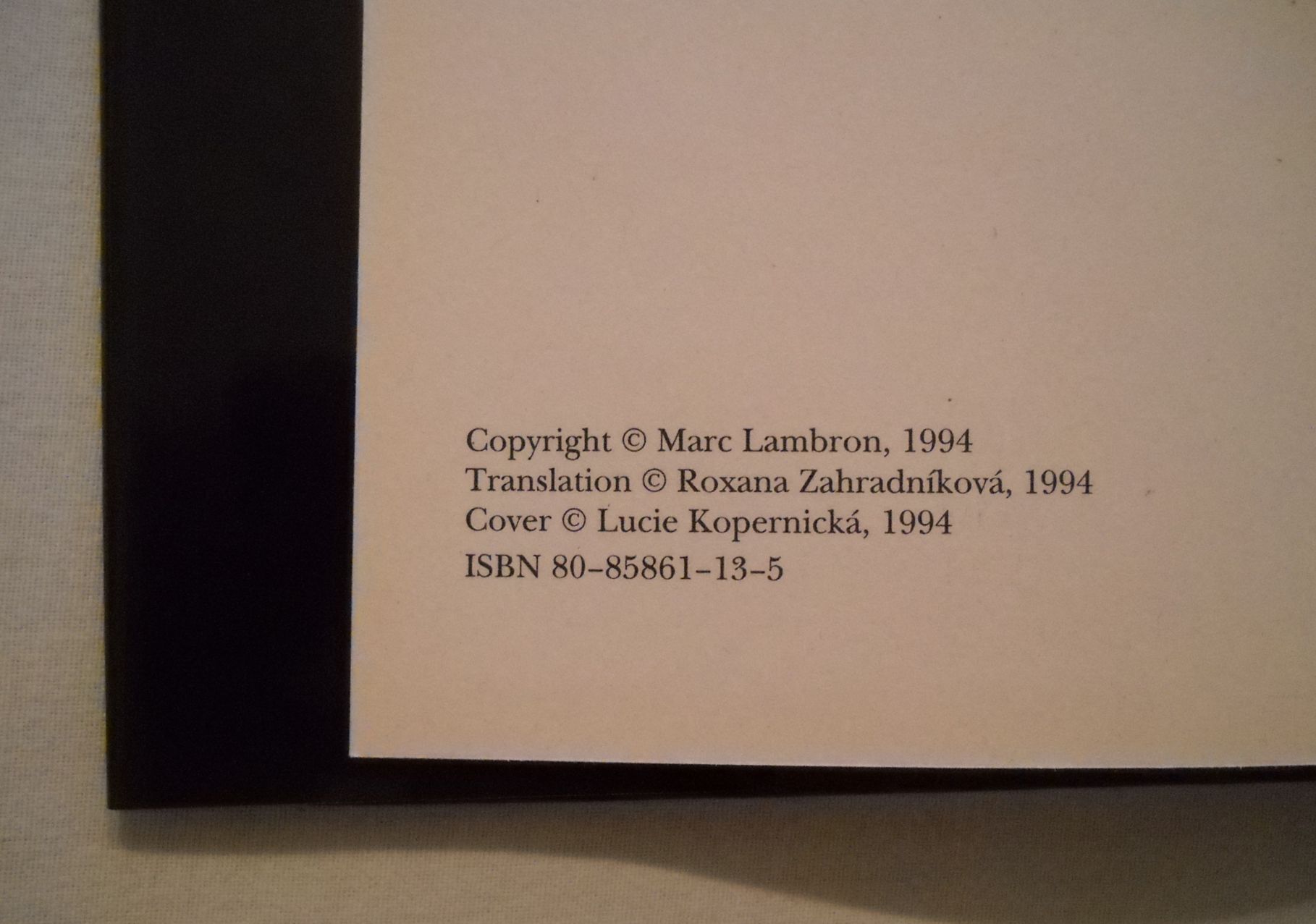 Marc Lambron - Magické oko ticha - 1994