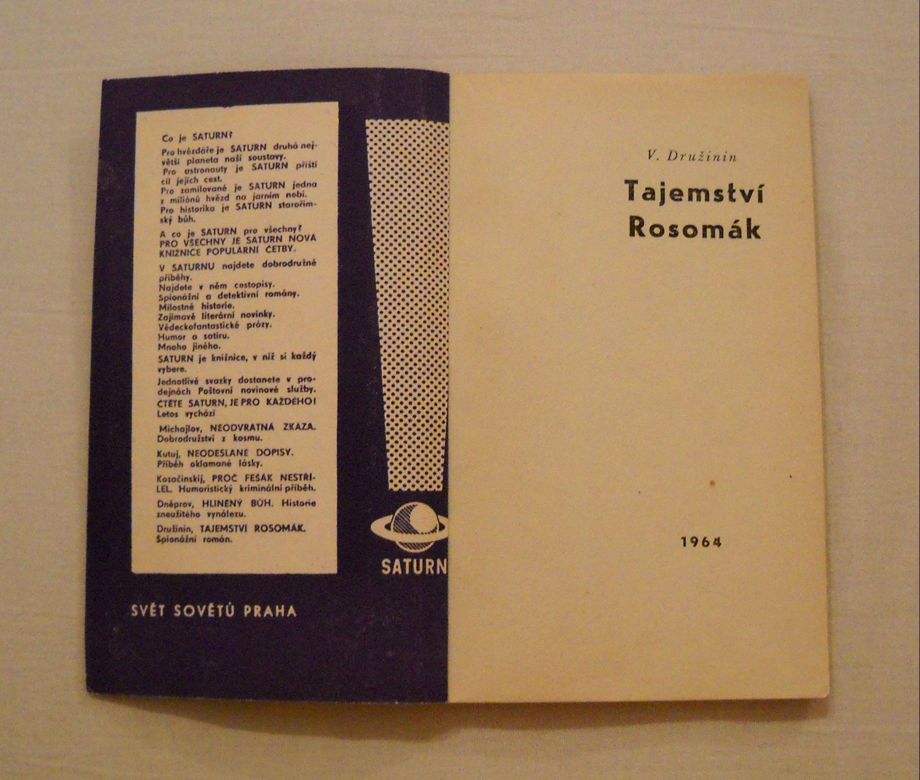 Vladimir Družinin - Tajemství Rosomák - Saturn 5 - 1964
