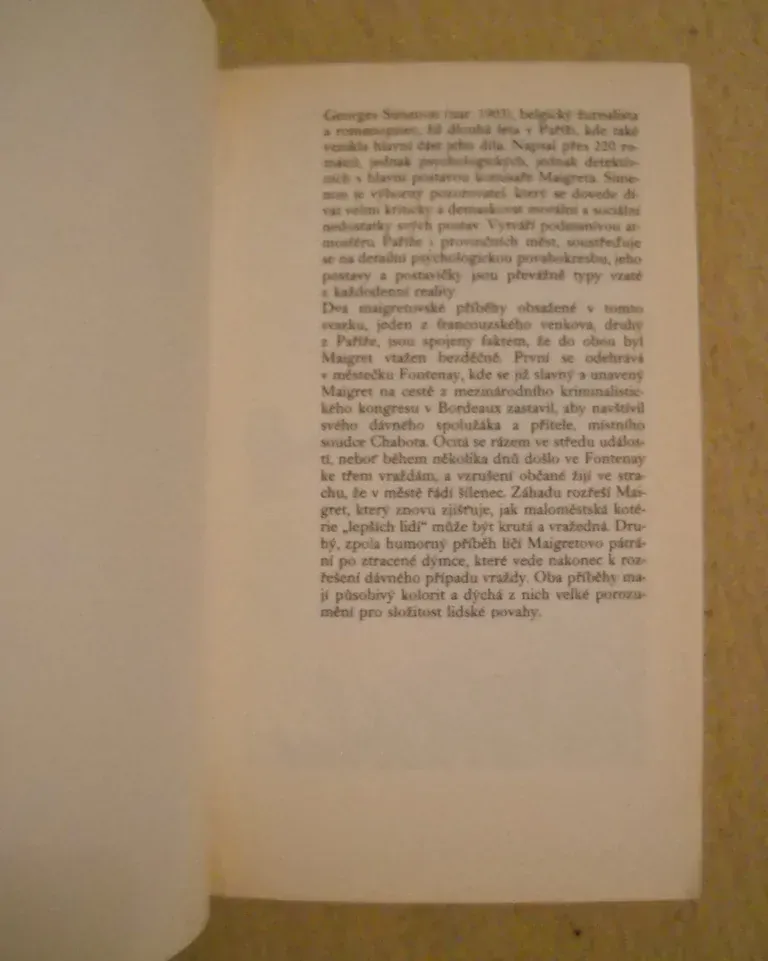 Georges Simenon - Maigret má strach Maigretova dýmka - Spirála 1979
