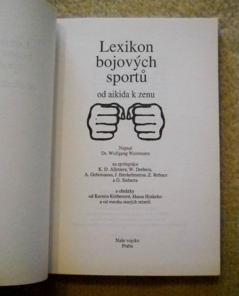 Wolfgang Weinmann - Lexikon bojových sportů - 2005