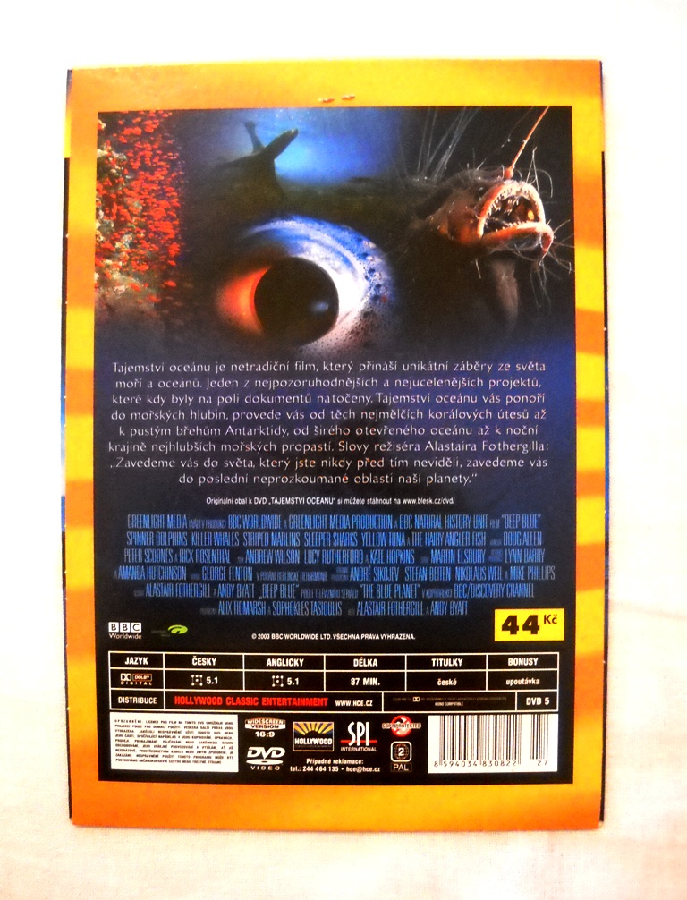 Tajemství oceánu - dokument - DVD NEVYBALENÉ