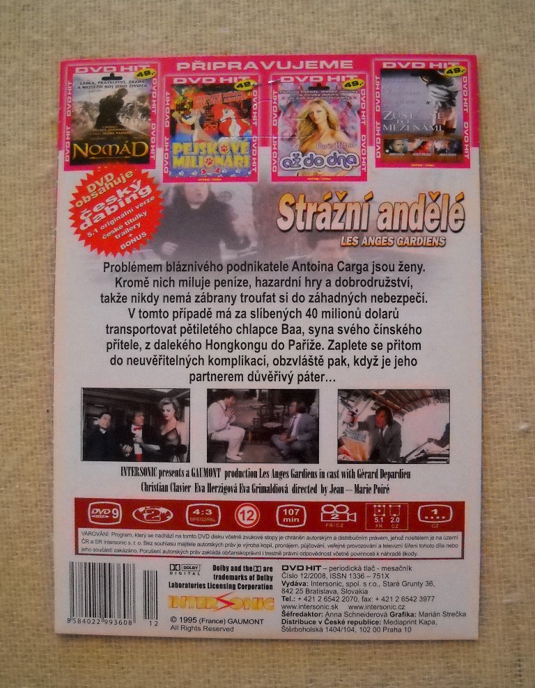 Strážní andělé - komedie - DVD NEVYBALENÉ