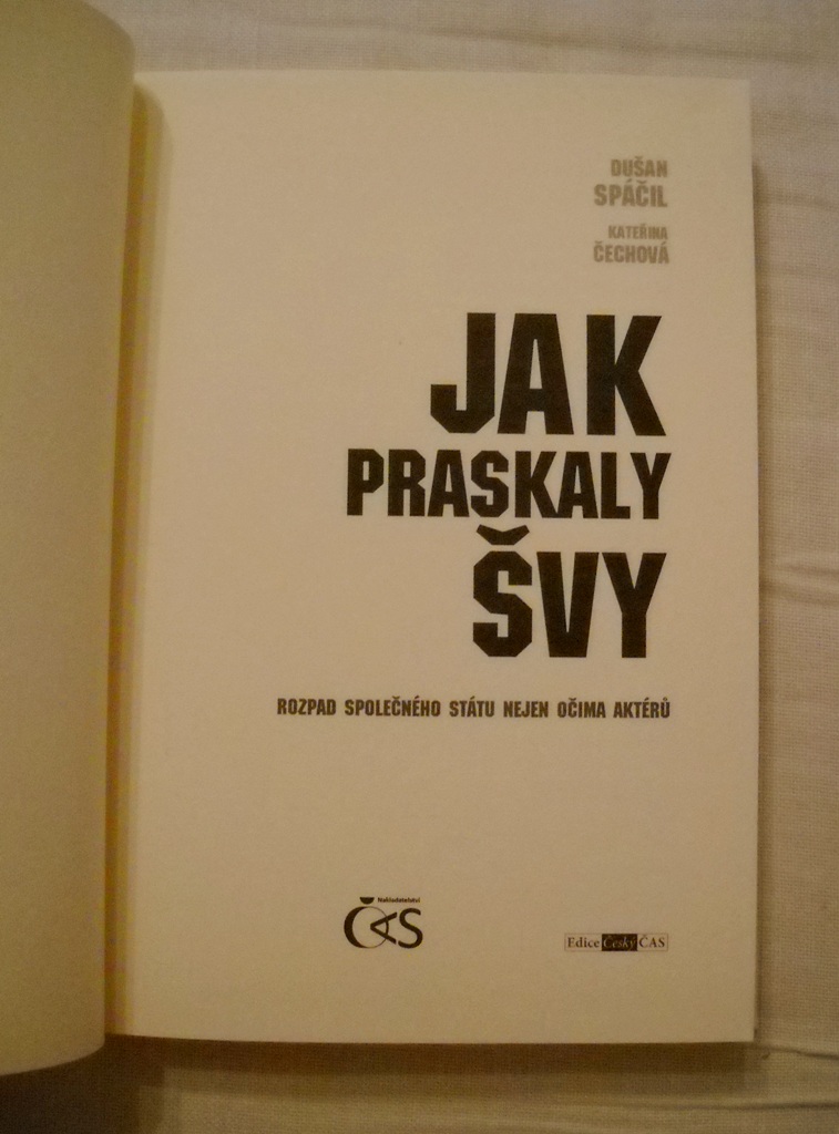 D. Spáčil, K. Čechová - Jak praskaly švy - Čas 2011