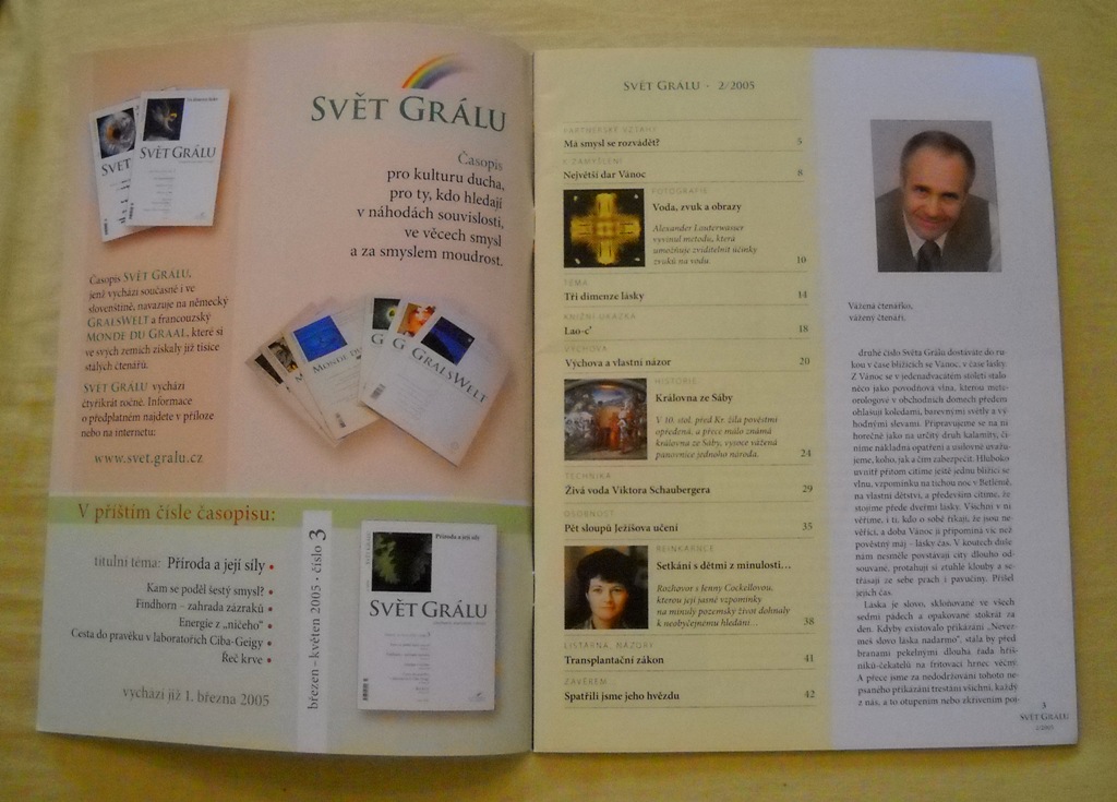 Časopis Svět Grálu rok 2005 číslo 2 - leden-březen