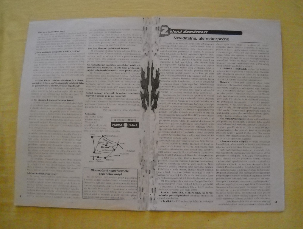 Časopis Ekologické listy - číslo 3 březen 2005