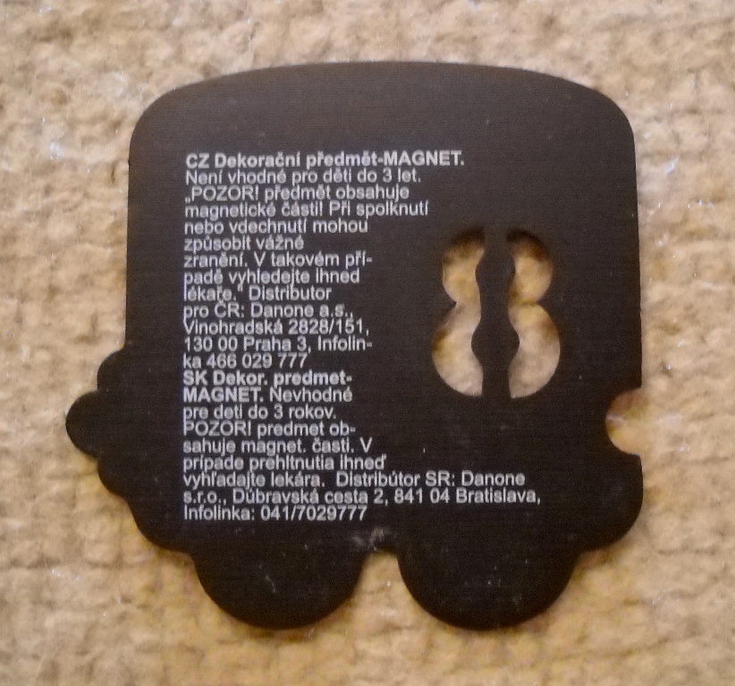 Sběratelská magnetka řada Kostíci počty - číslo 8