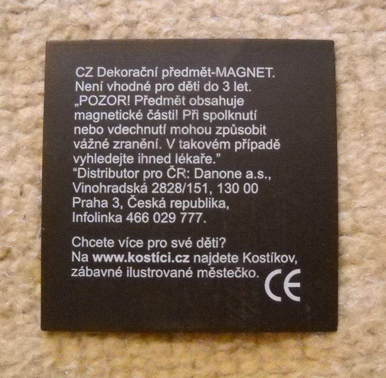 Sběratelská magnetka řada Kostíci kreslená mapa - Posázavský pacifik