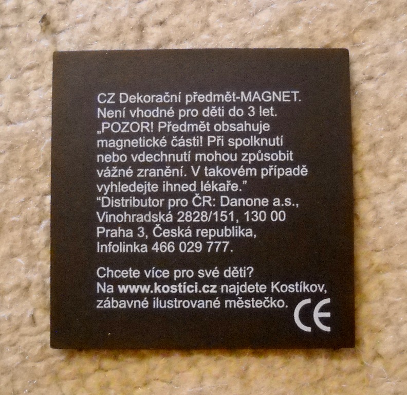 Sběratelská magnetka řada Kostíci kreslená mapa - Bára na Šumavě