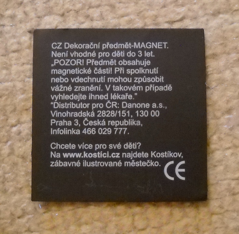 Sběratelská magnetka řada Kostíci kreslená mapa - Co víme o Česku