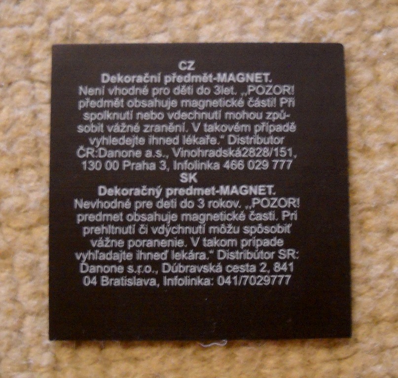 Sběratelská magnetka řada Kostíci zvířecí abeceda - D Delfín